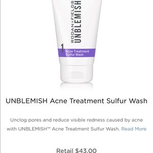 Rodan + Fields acne treatment sulfur wash